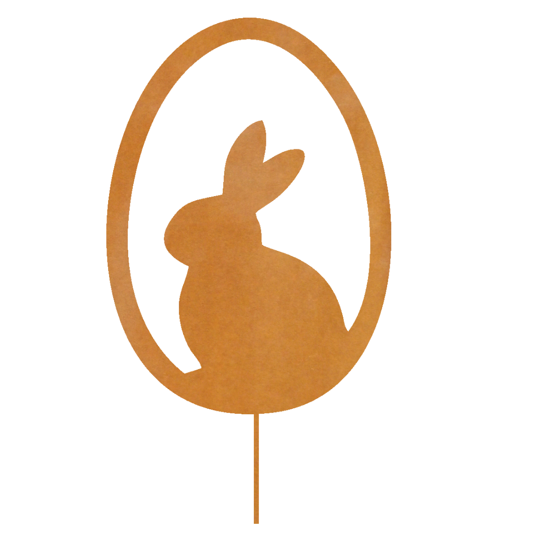 Figur i jern | Påskehare i ægget