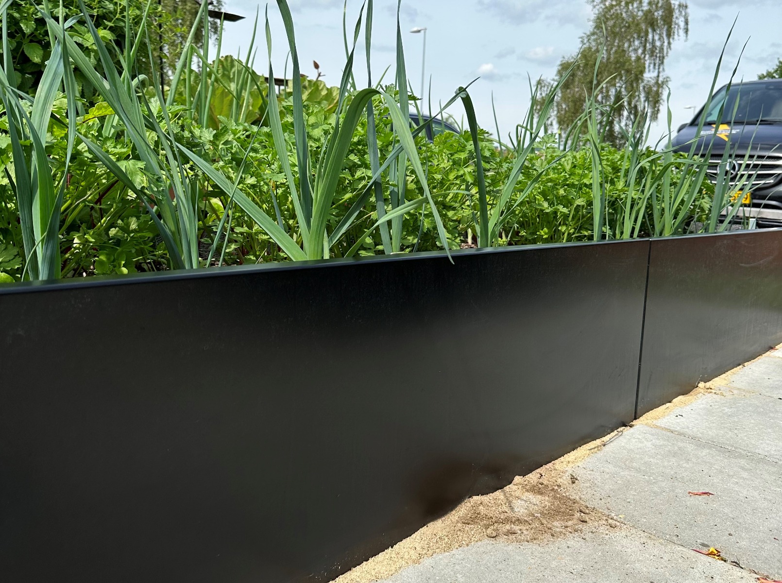 Højbed i sort | B120 H40 | L690 cm