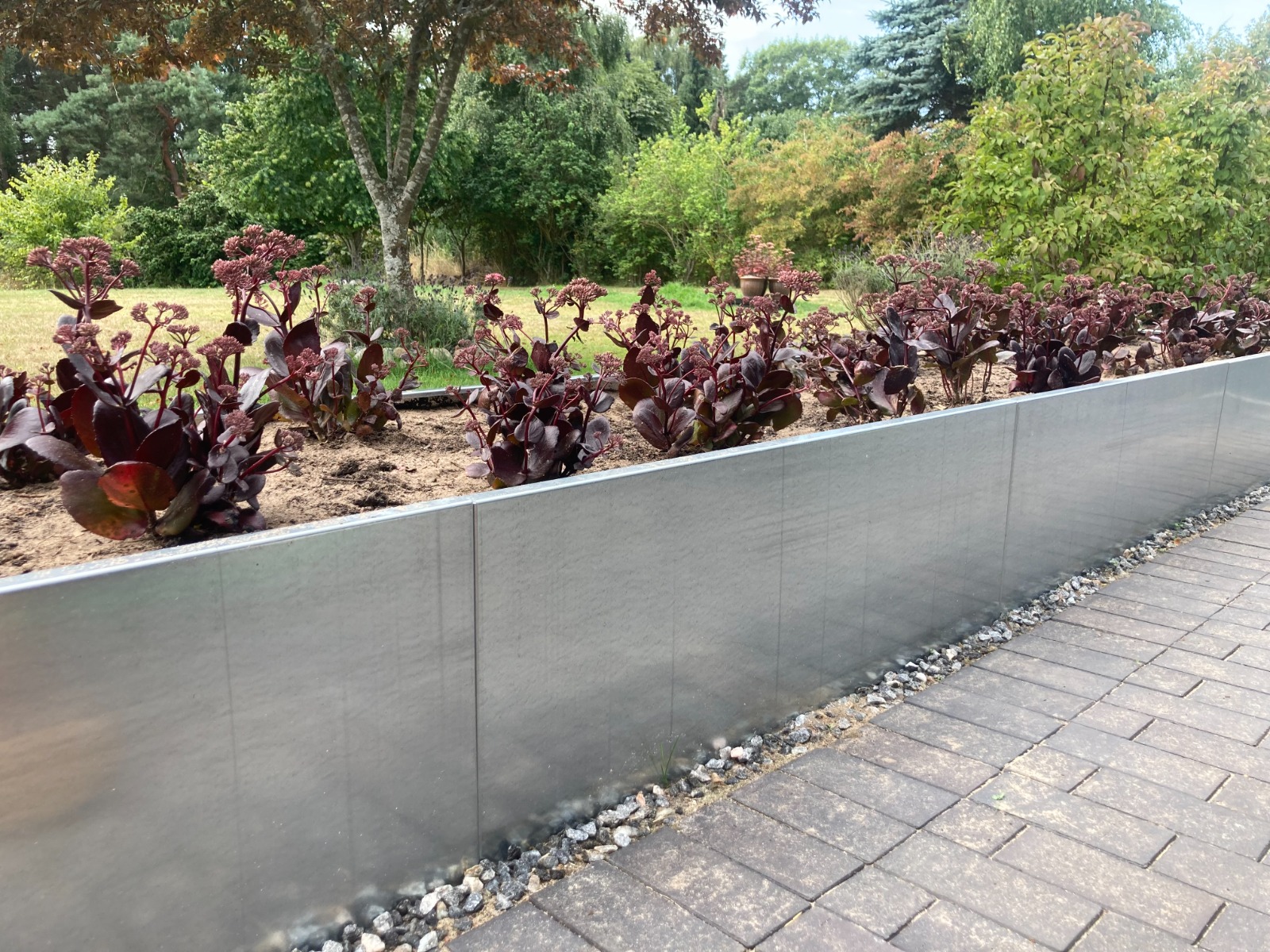 Højbed i galvaniseret stål | B120 H40 | L690 cm