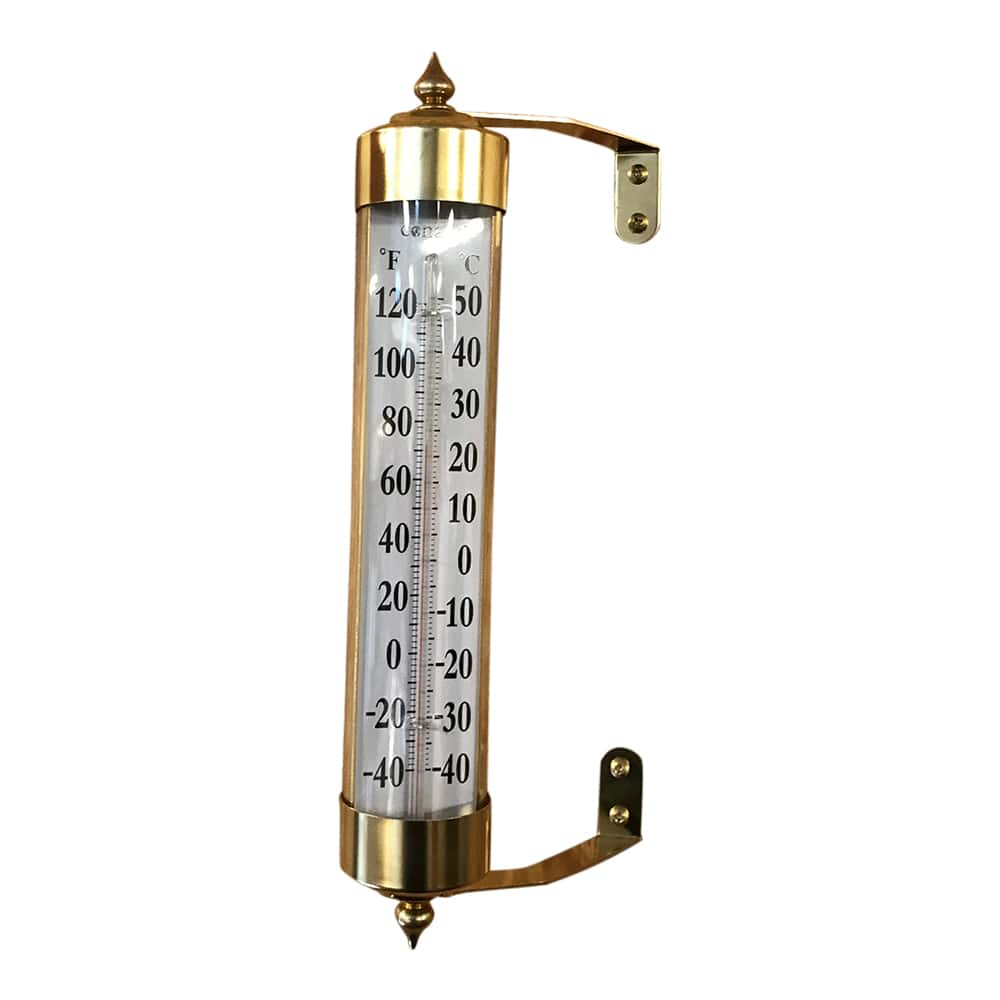 Udendørs Maxi termometer i messing - Bird + Garden