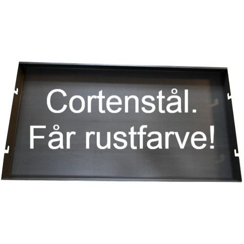 Supplerings B-side corten 40 cm høj, 74 cm lang