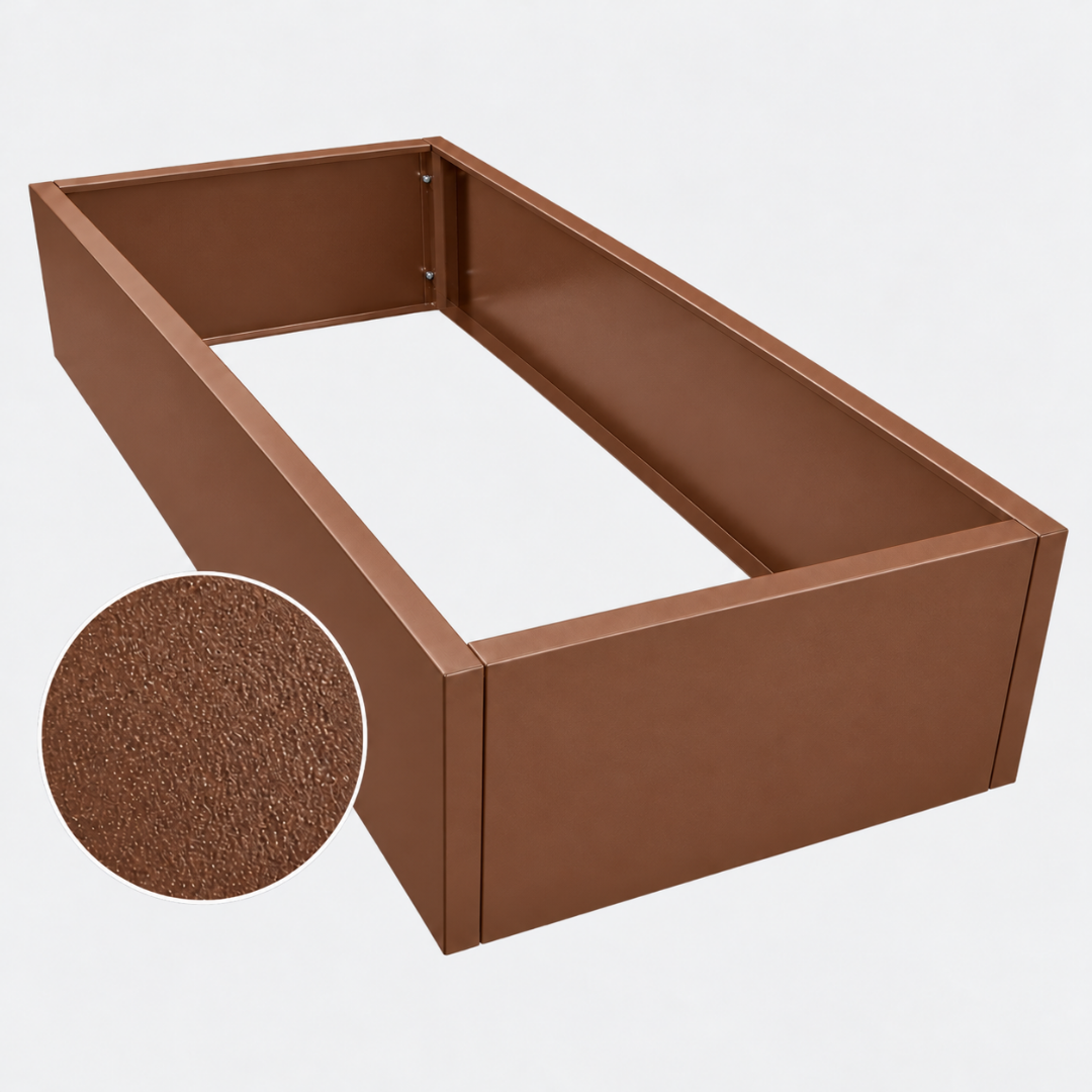 Højbed 120x40cm | Corten struktur | Flere længder
