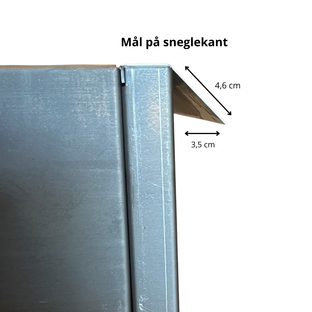 SNEGLEKANTSSÆT TIL HØJBED - GALVANISERET-40 cm-80 cm