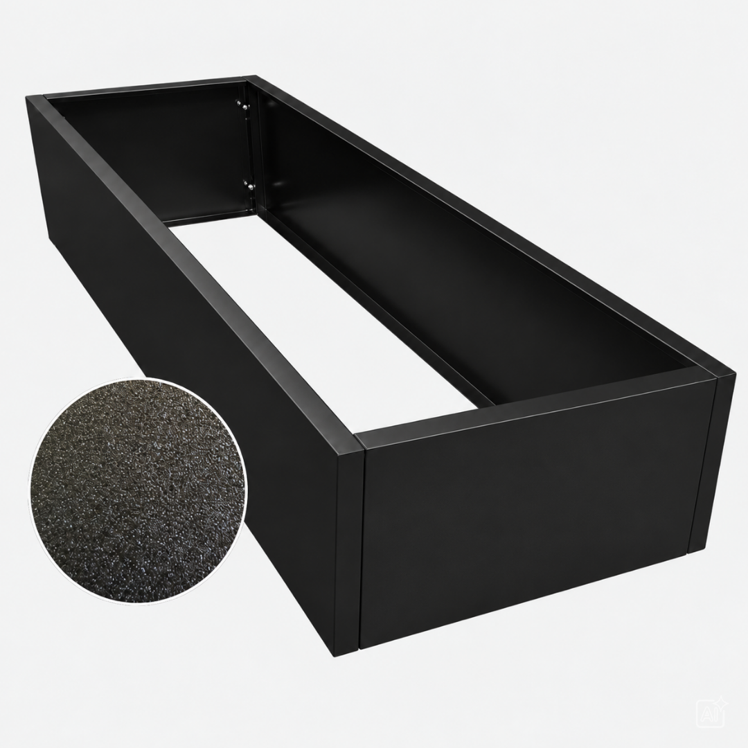 Højbed 120x80x40cm u/Flamingo | Sort struktur