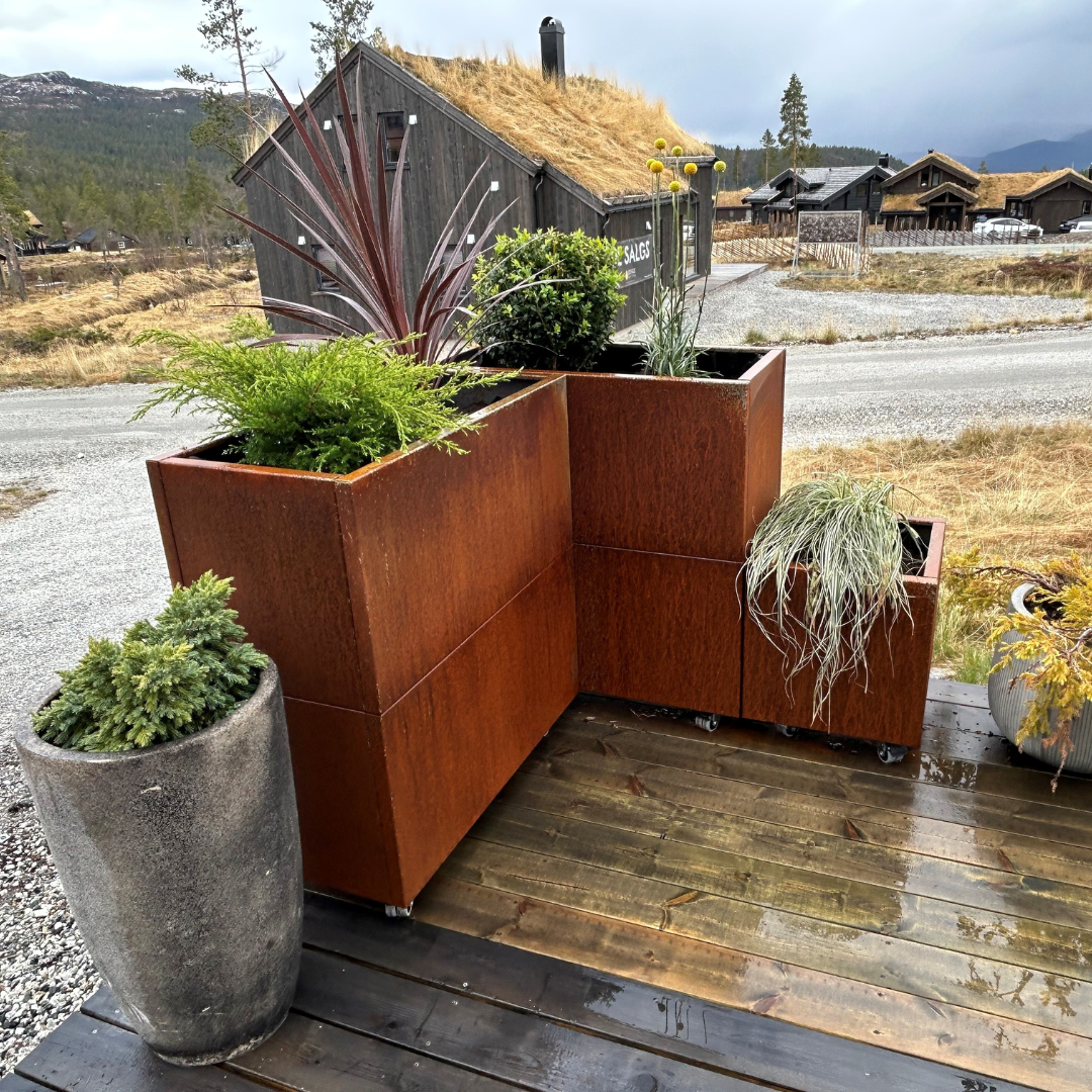 Plantekasse i cortenstål | 80 x 40 x 40 cm Plantekasse i cortenstål | 80 x 40 x 40 cm