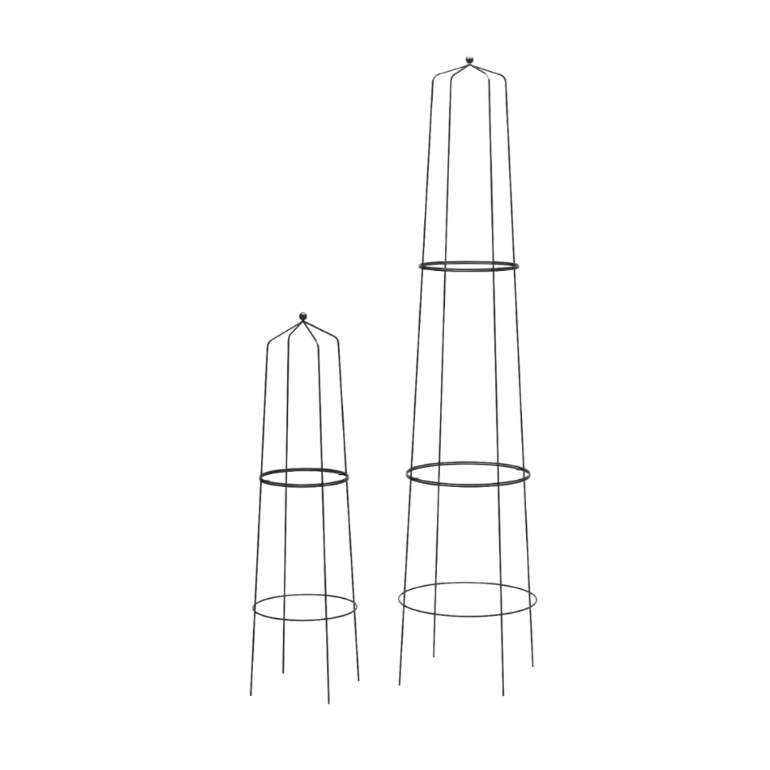 Obelisk med knop | Sæt med 2 størrelser