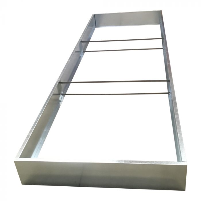 Højbed i galvaniseret stål B120 H25 L120 cm