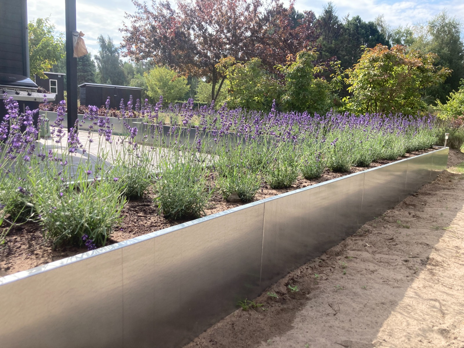 Højbed i galvaniseret stål | B80 H40 | L120 cm