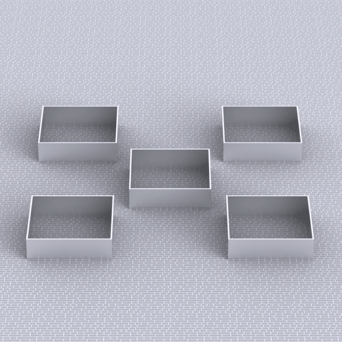 Krydderurtehaven Galvaniseret | 25 cm høj | 120 x 120 cm