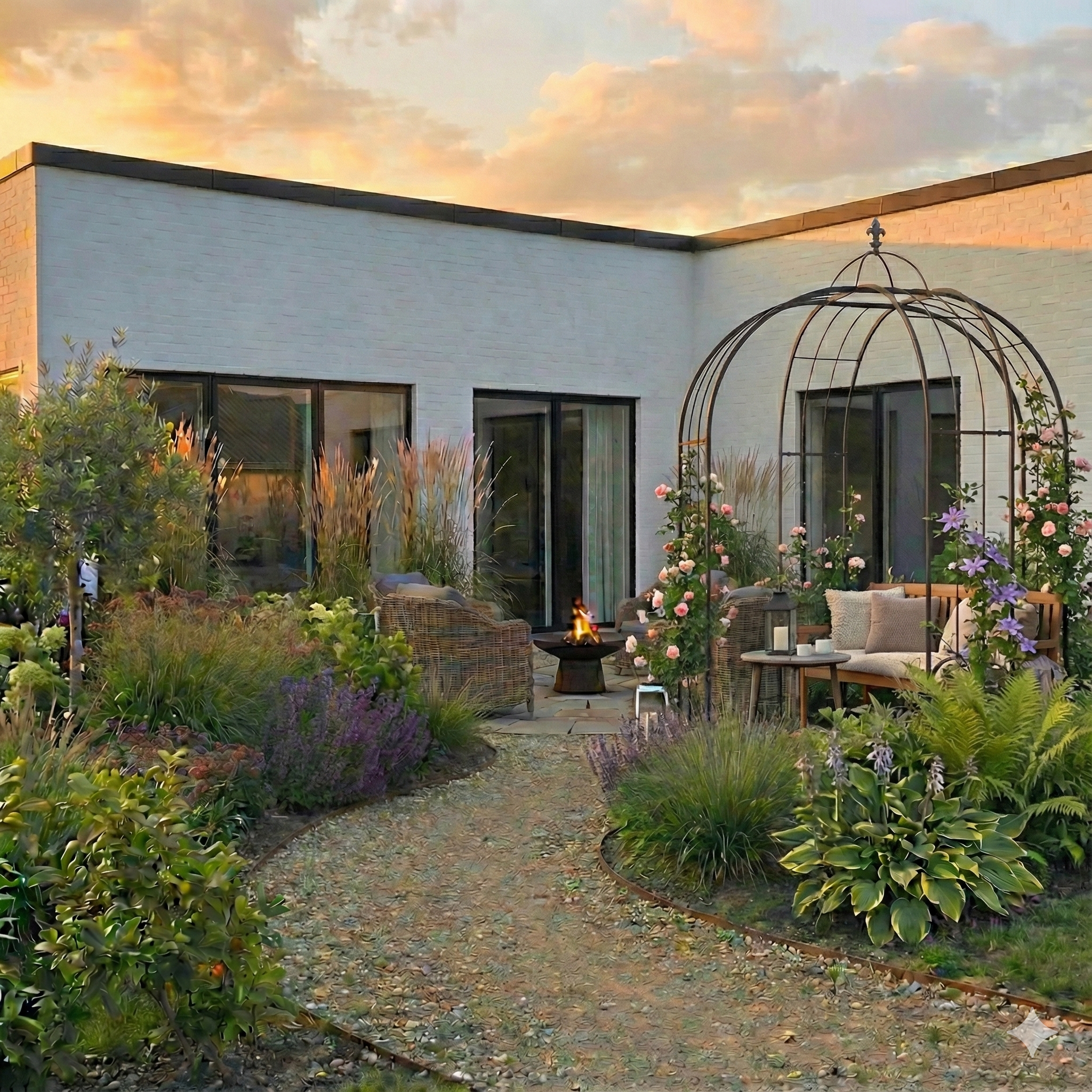 Dobbelt rosenbue med top