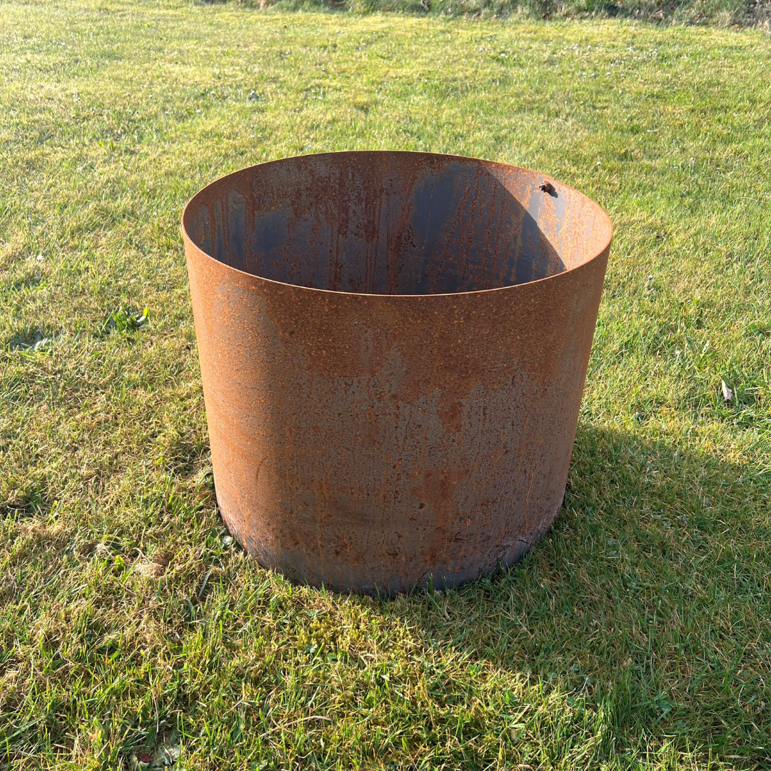 Rundt højbed Ø50, 40 cm høj | 2 mm cortenstål | Åben