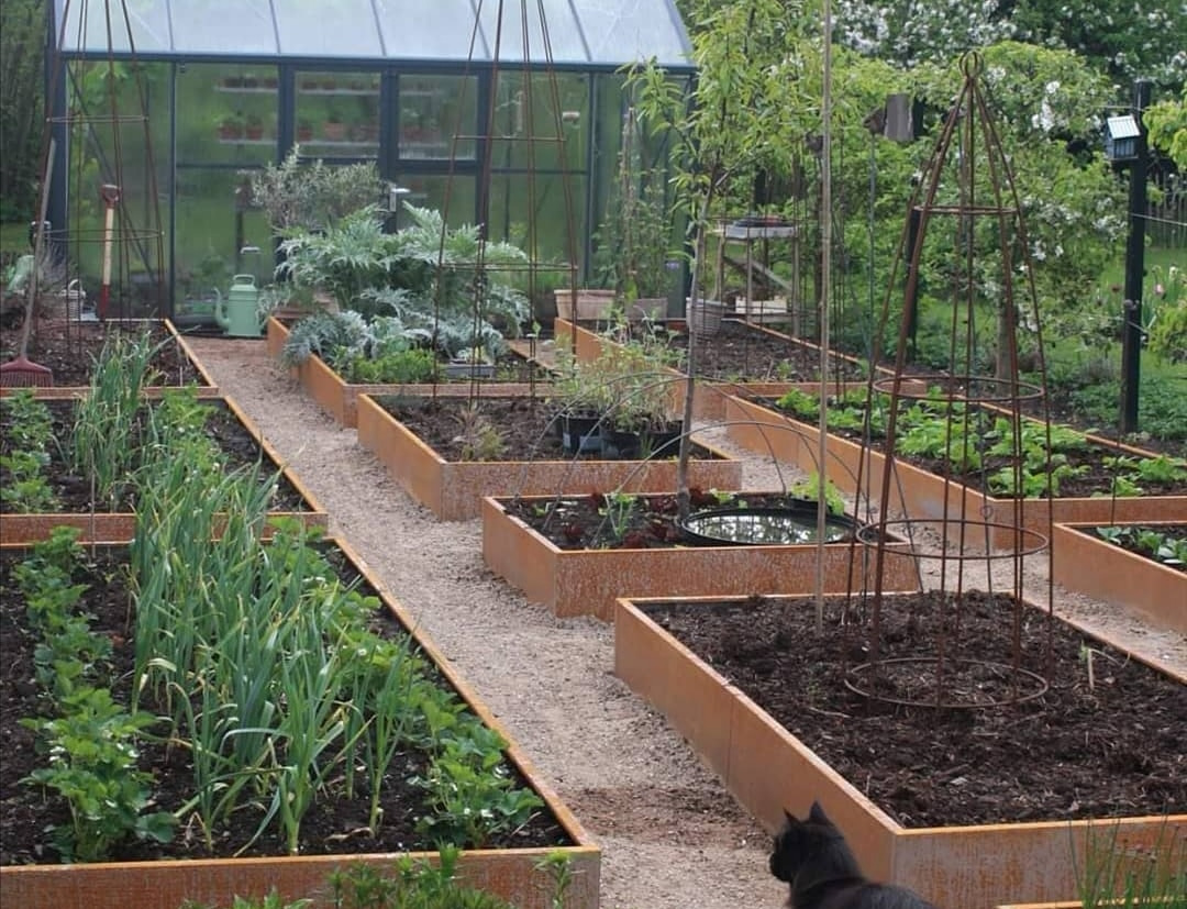 Højbed i jern | B120 H25 | L120 cm