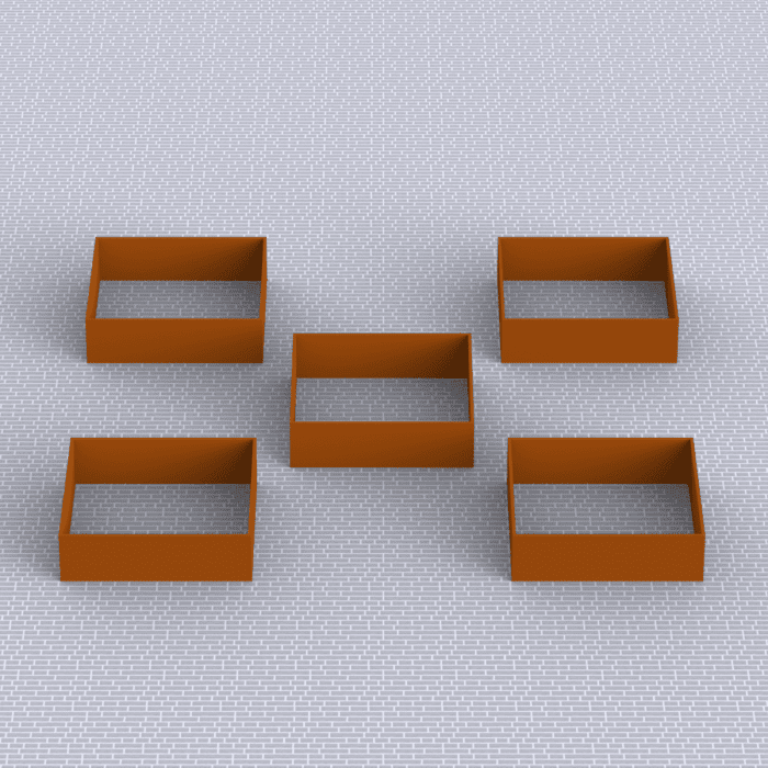 Krydderurtehaven Jern - 25 cm høj-120 x 120 cm-Med flamingo-Sneglekant