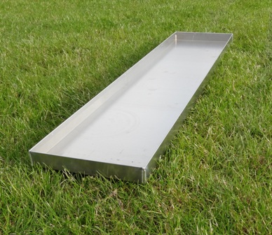 Aluminiumshylde/bakke til undervanding-90 x 15 cm