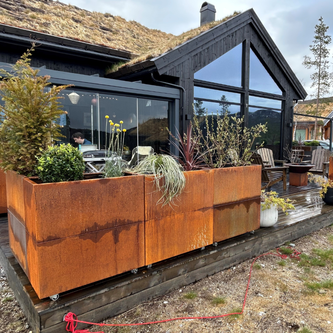 Plantekasse i cortenstål | 80 x 40 x 40 cm Plantekasse i cortenstål | 80 x 40 x 40 cm