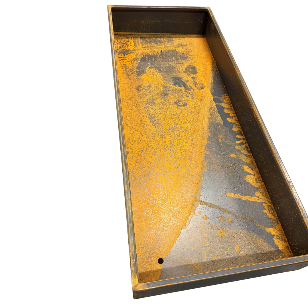 Firkantet spejlbassin med kant | 209 x 85 x 25cm