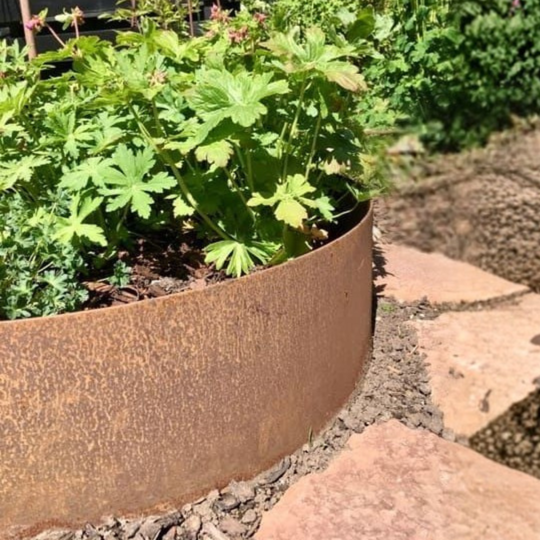 Rundt højbed Ø120, 40 cm høj | 3 mm jern | Åben