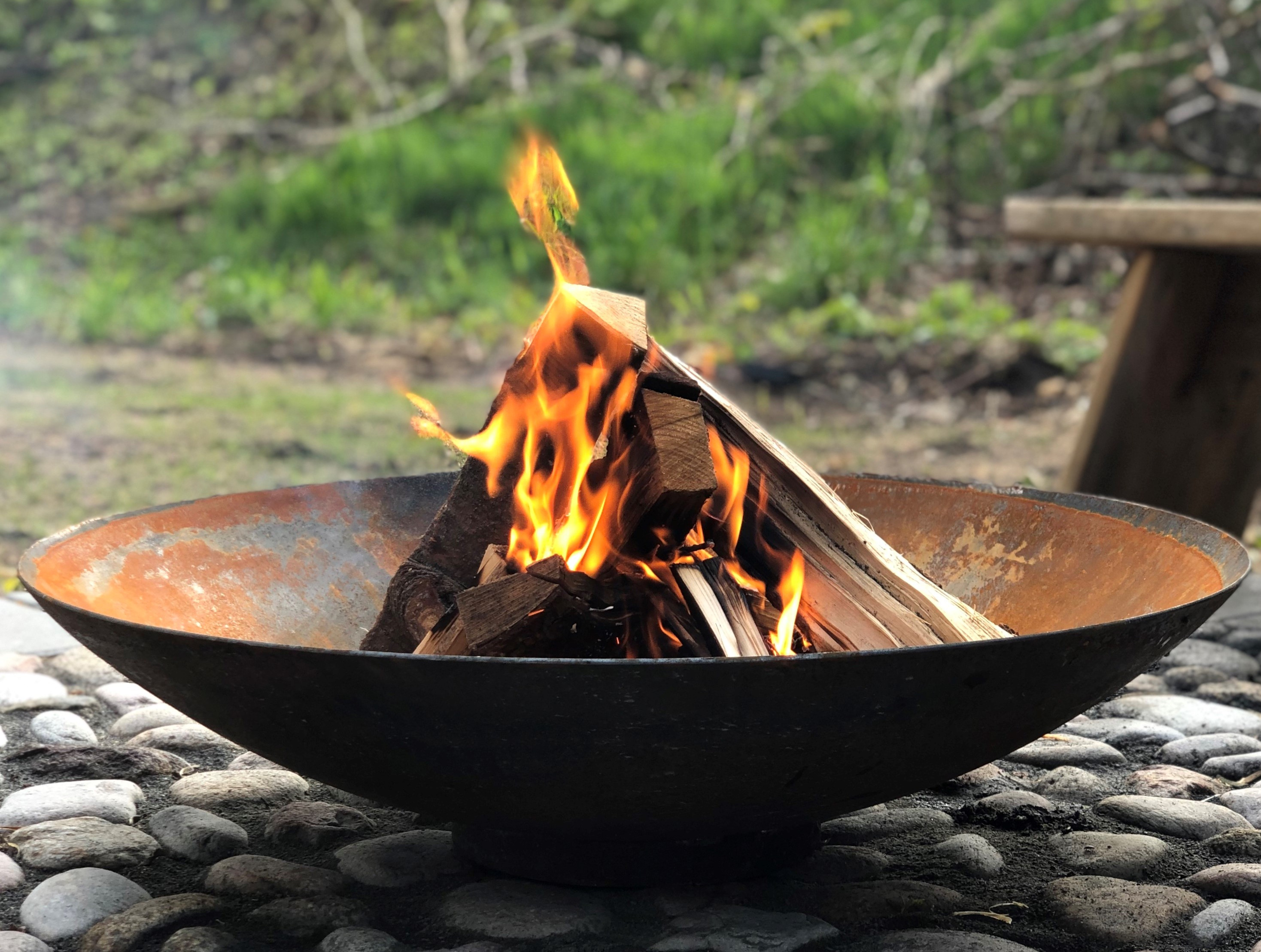 Bålfade i corten