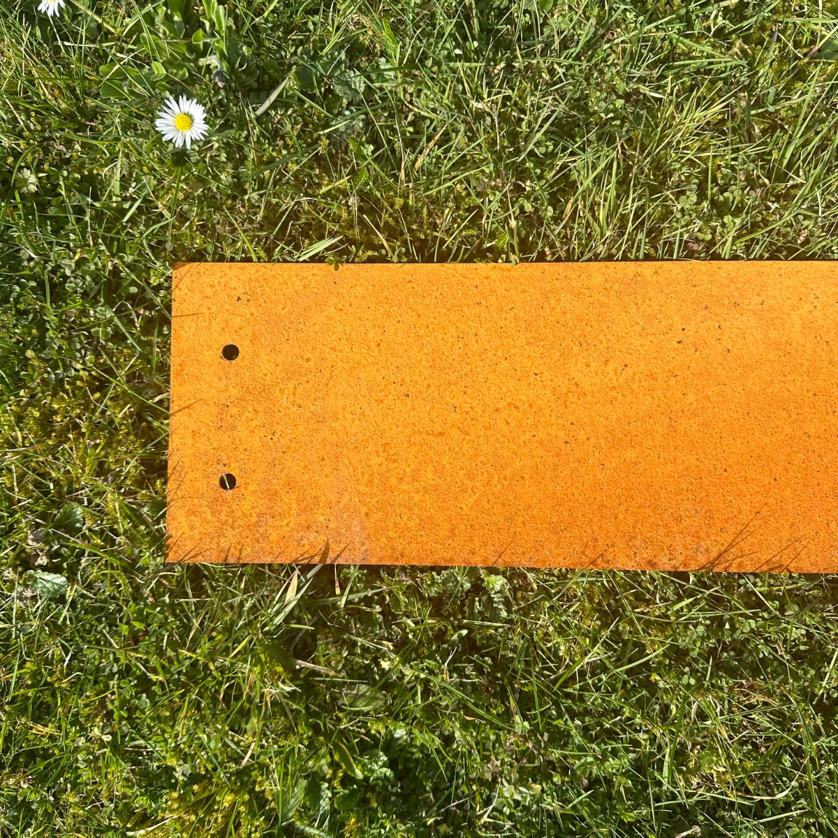 Græskant | Cortenstål 3 mm | H: 15, L: 230