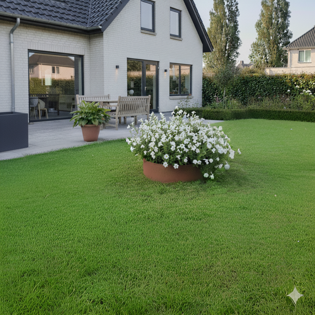 Rundt højbed Ø50, 20 cm høj | 2 mm cortenstål | Åben
