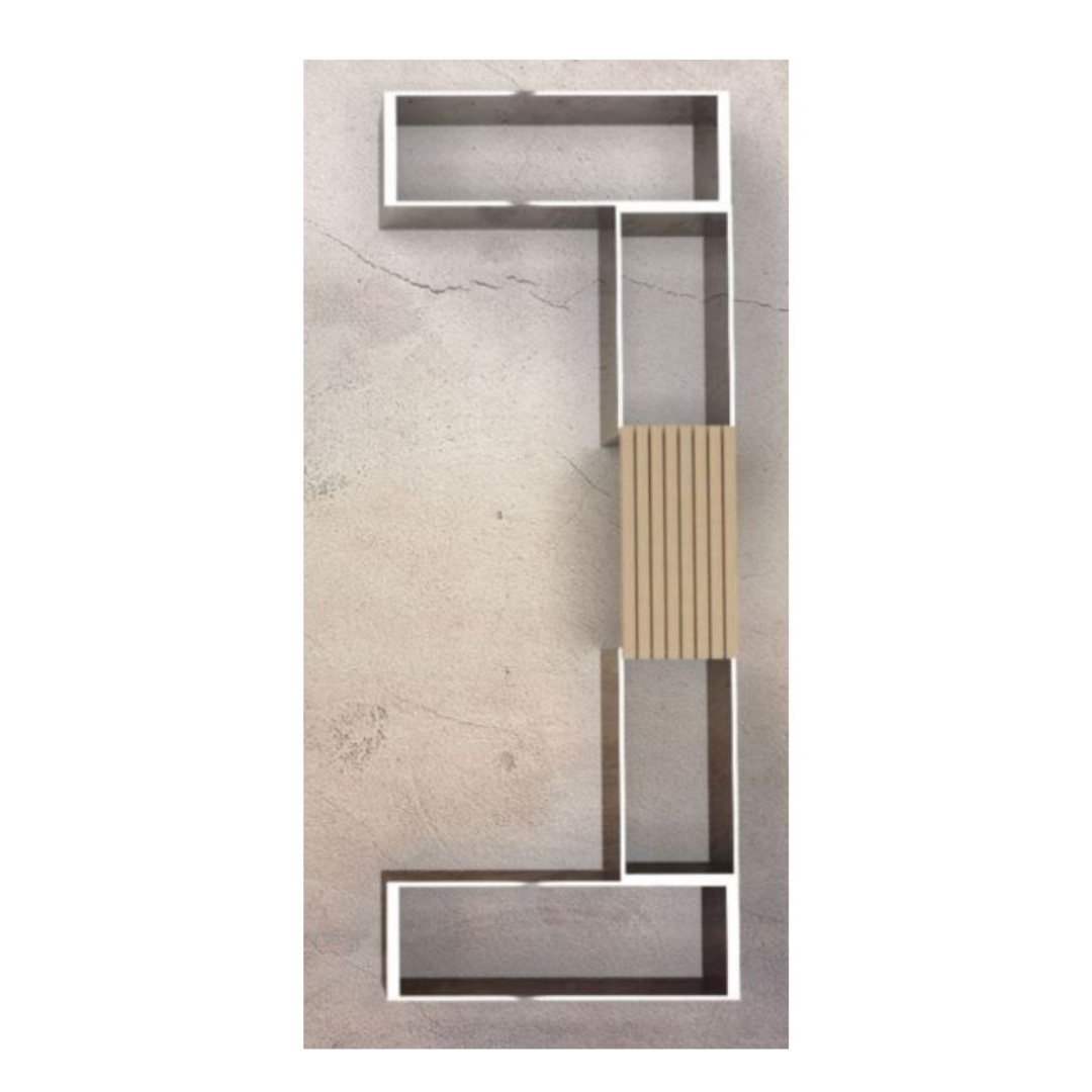 Højbedesæt | 4 galvaniserede højbede med bænk