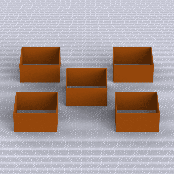 Krydderurtehaven Cortenstål | 120 x 120 x 40 cm