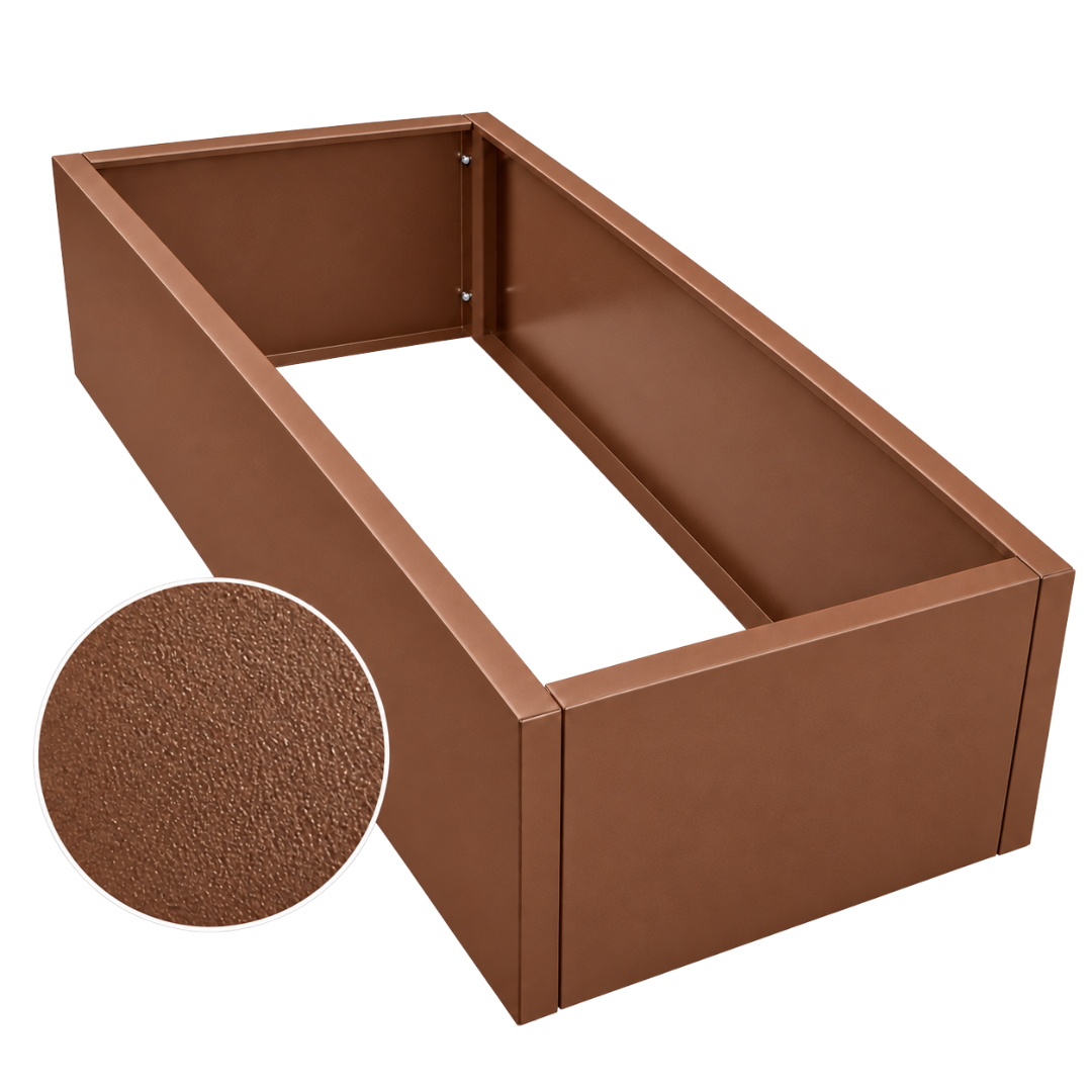 Højbed 80x40cm | Corten struktur | Flere længder