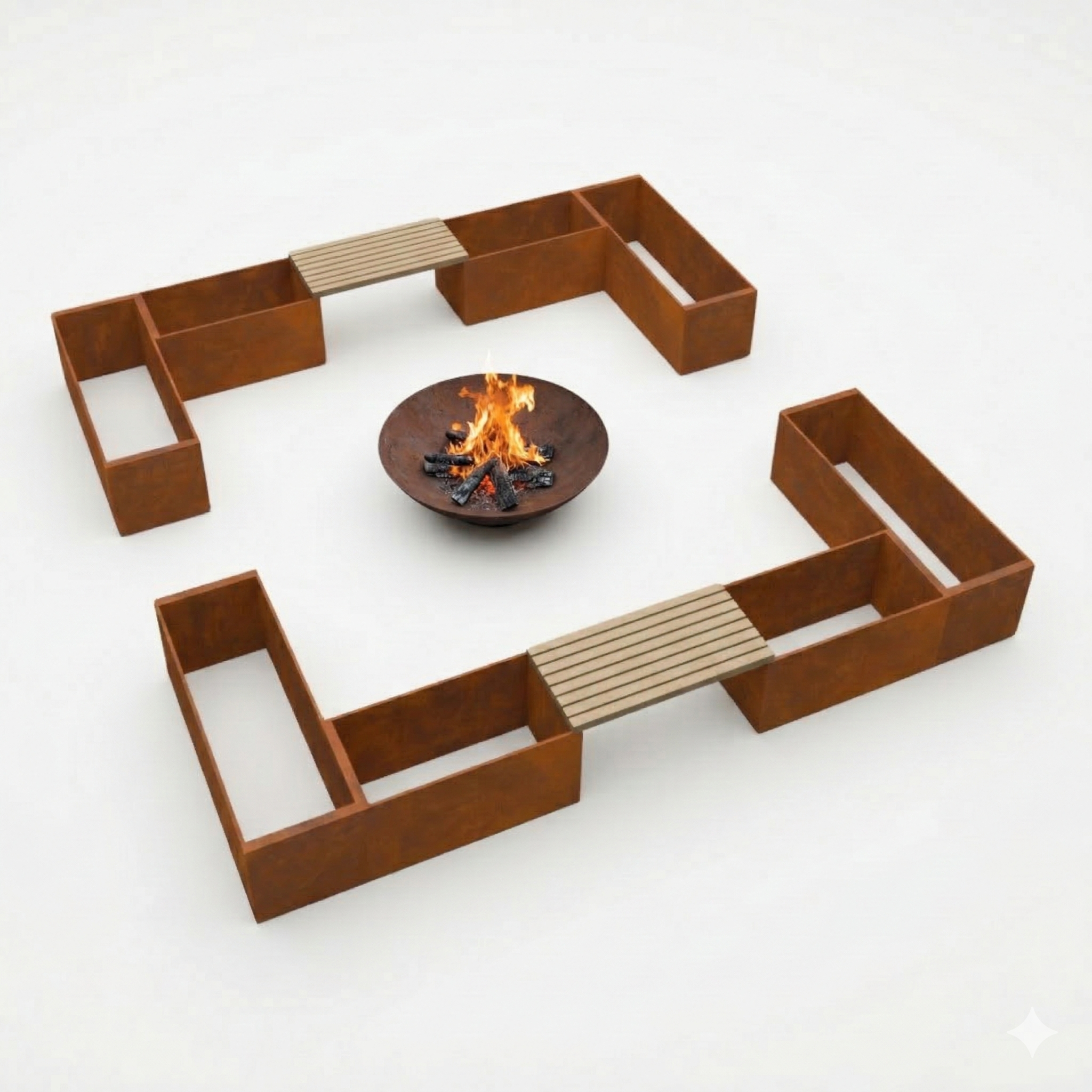 Gårdhaven | Cortenstål