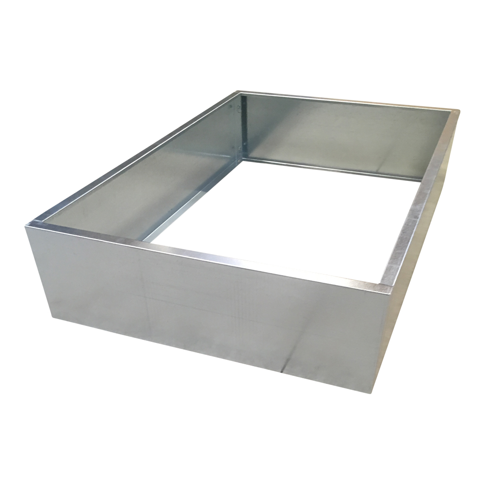 Højbed i galvaniseret stål | B80 H25 | L462 cm