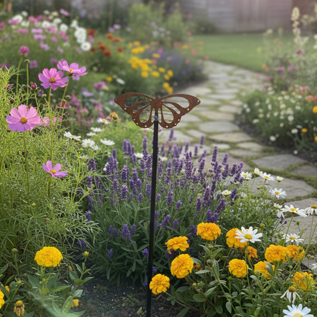 Figur i jern | Sommerfugl på spyd