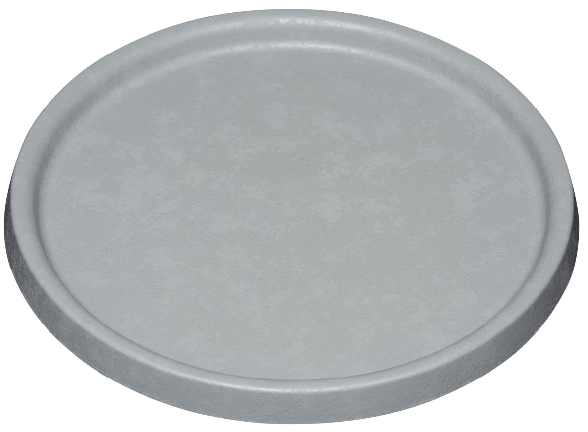 Plast underskål grå-Ø25 cm