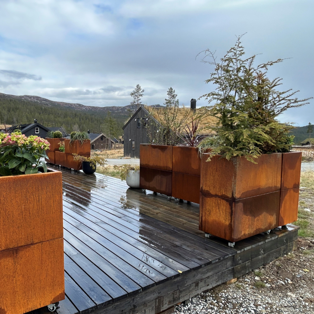 Plantekasse i cortenstål | 80 x 40 x 40 cm Plantekasse i cortenstål | 80 x 40 x 40 cm