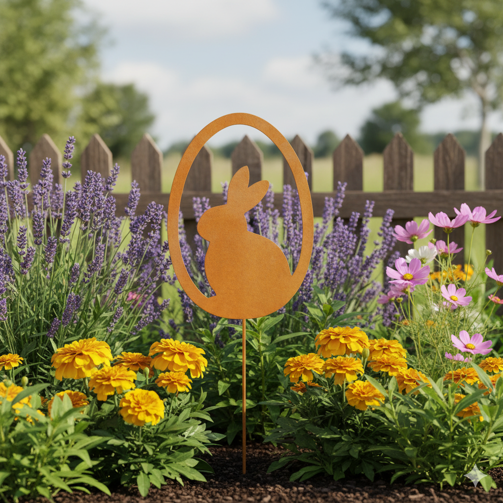 Figur i jern | Påskehare i ægget